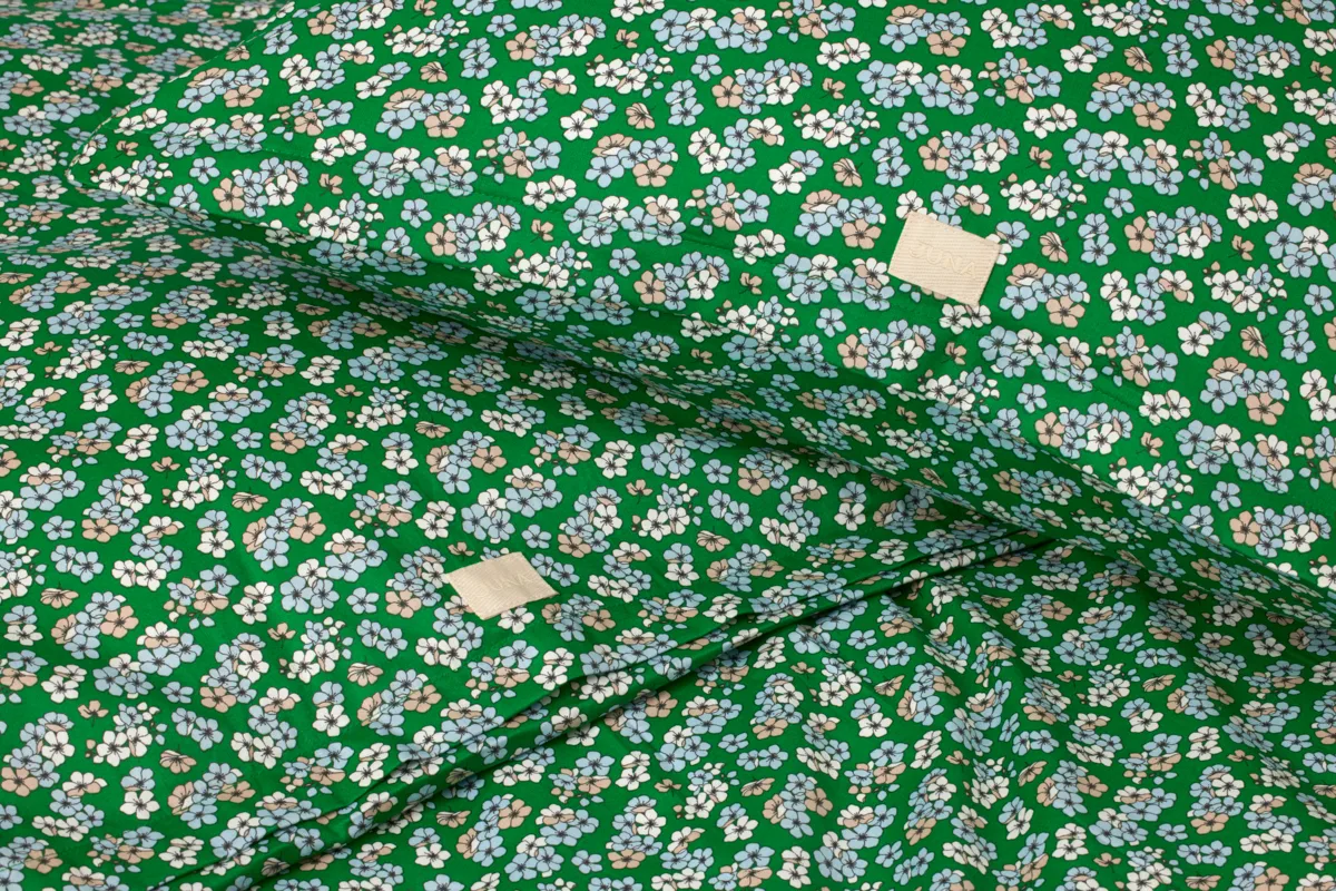 Pleasantly dekbedovertrek 150x210 cm, Groen Juna