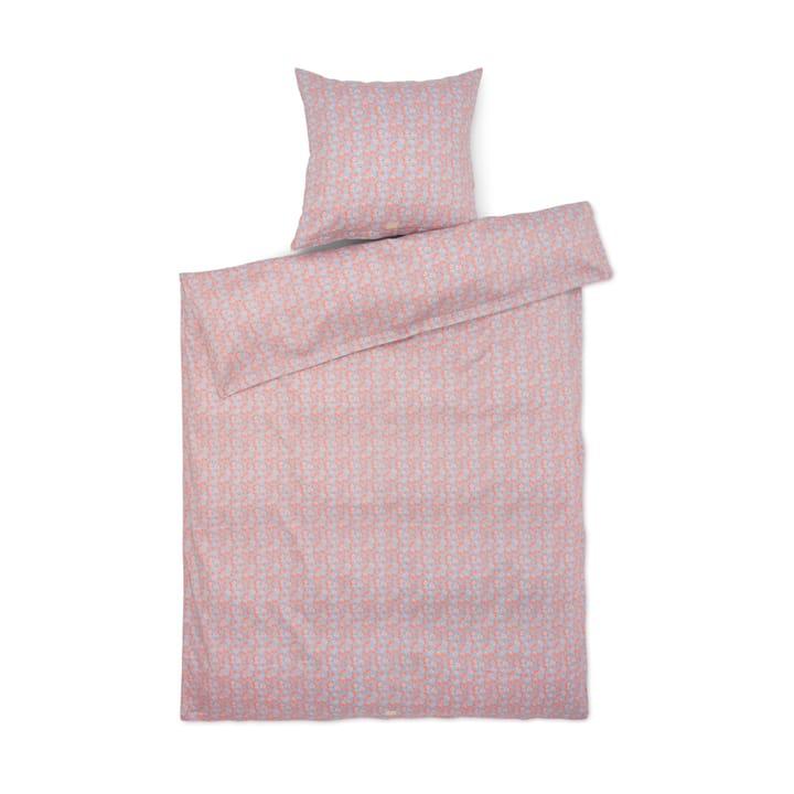 Pleasantly dekbedovertrek 150x210 cm - Lichtblauw-roze - Juna