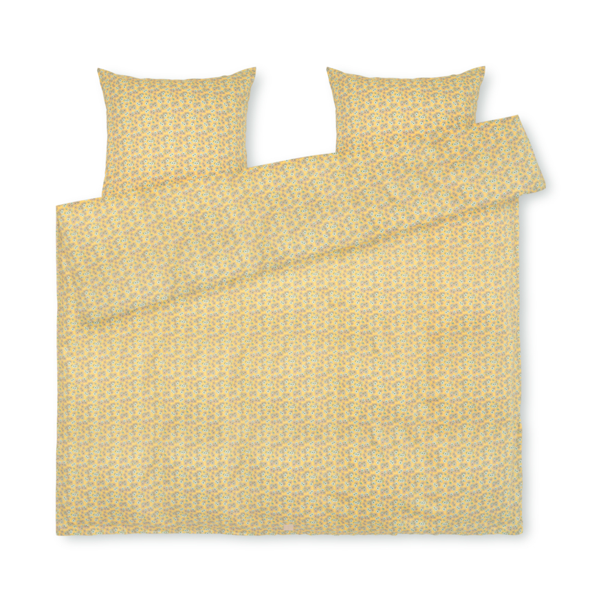 Juna Pleasantly dekbedovertrek 220x220 cm Geel | Scandinavisch Interieur | Beddensets | Geel