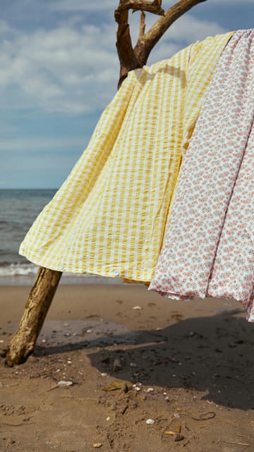 Pleasantly dekbedovertrek 220x220 cm - Wit-roze - Juna