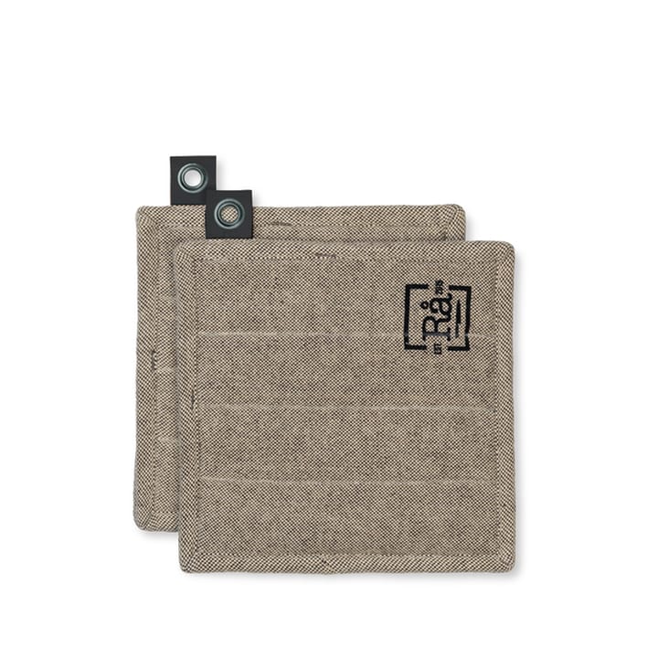 Rå pannenlap, donkergrijs, 2-pack, one size Juna
