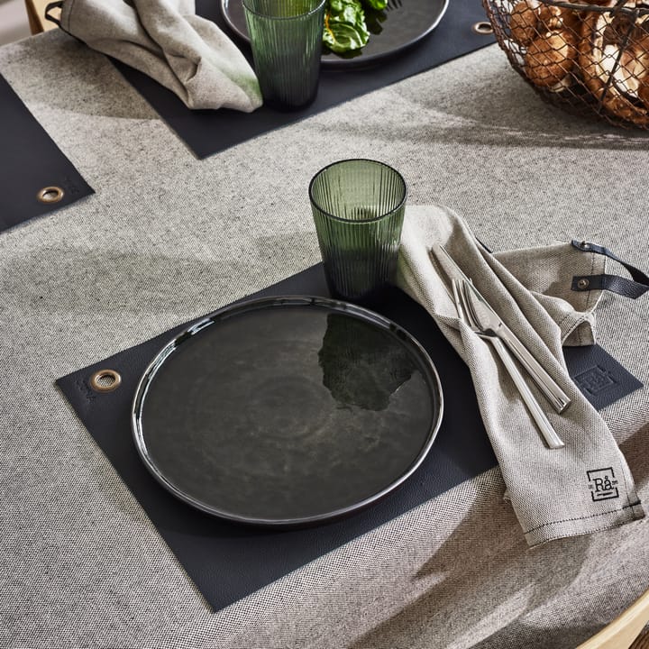 Rå placemat 43x30 cm, zwart Juna