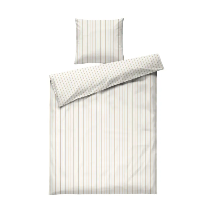 Soft dekbedovertrekset, 150x210/50x60 cm - Offwhite-karamel - Juna