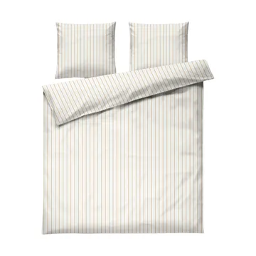 Soft dekbedovertrekset, 220x220/2x50x60 cm - Offwhite-karamel - Juna