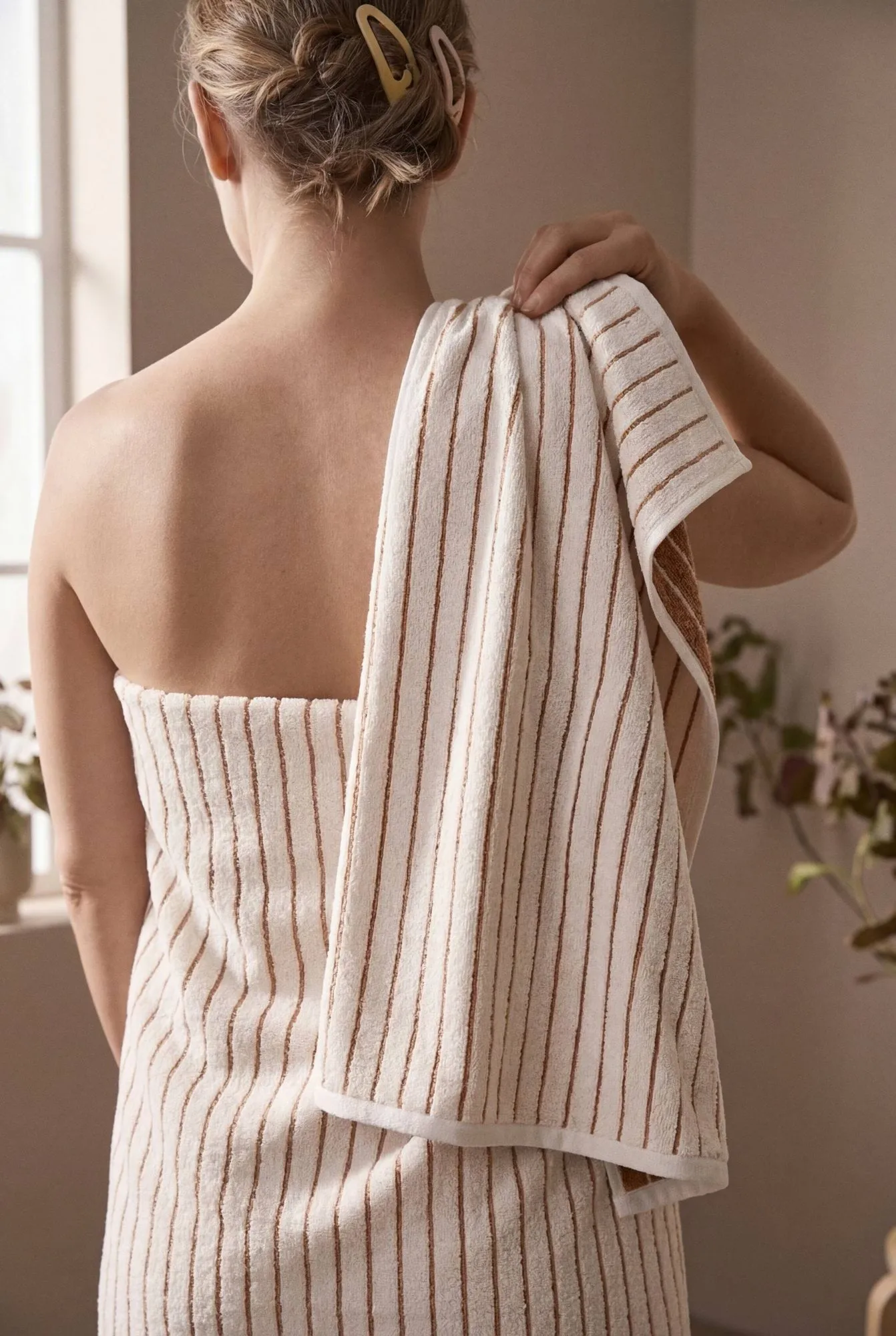 Soft handdoek, Off-white, 50x100 cm Juna