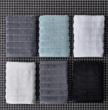 Tiles handdoek 40 x 60 cm. - grijs - Juna