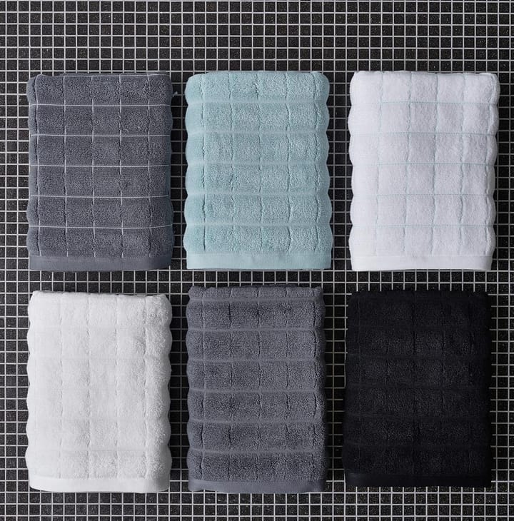 Tiles handdoek 40 x 60 cm. - zwart - Juna