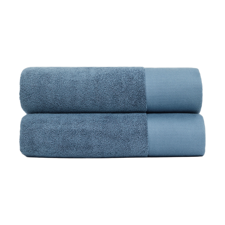 Juniper douchehanddoek 70x140 cm 2-pack - North Sea Blue - Juniper