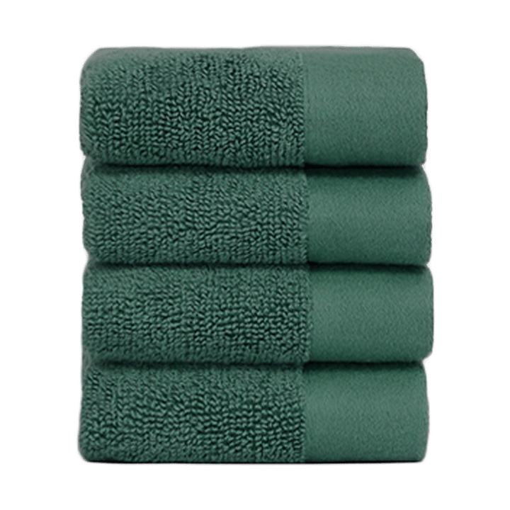 Juniper gezichtshanddoek 30x30 cm 4-pack - Juniper Green - Juniper