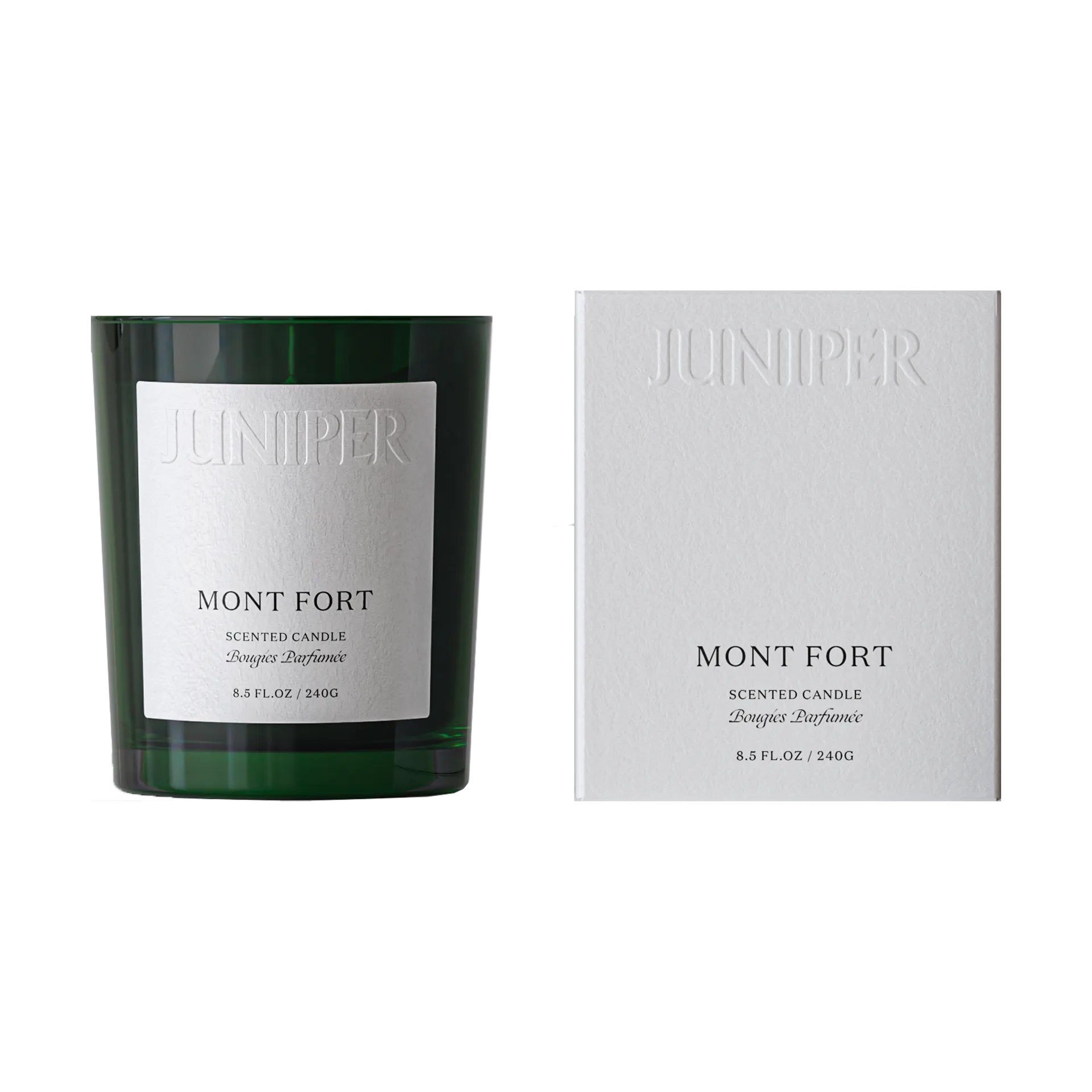 Mont fort geurkaars, 240 gr Juniper