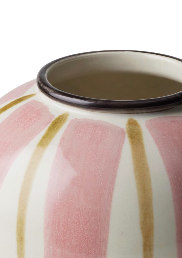 Canvas vaas 15 cm, Roze-bruin Kähler