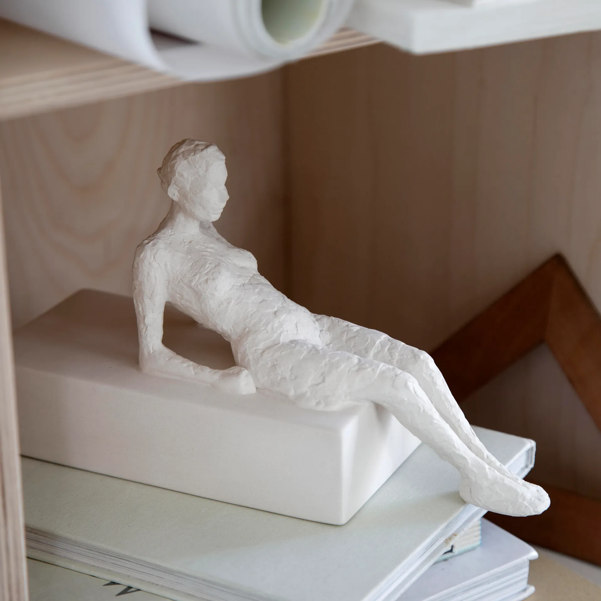 Character beeld met boodschap, The attentive one Kähler