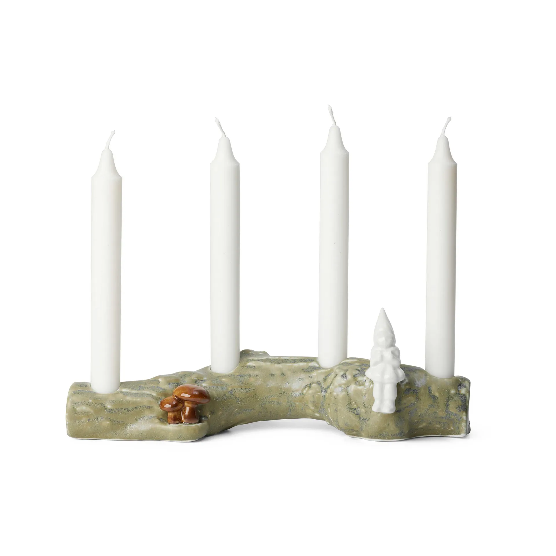 Christmas Tales adventskandelaar paddenstoel, Groen Kähler