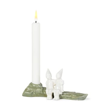 Christmas Tales kandelaar kerstknuffel 8,5 cm - Wit - Kähler