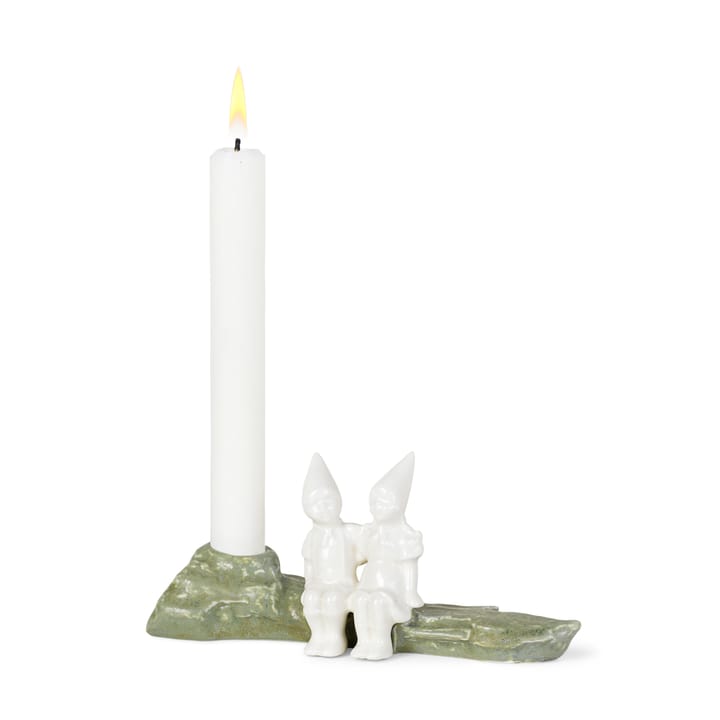 Christmas Tales kandelaar kerstknuffel 8,5 cm, Wit Kähler