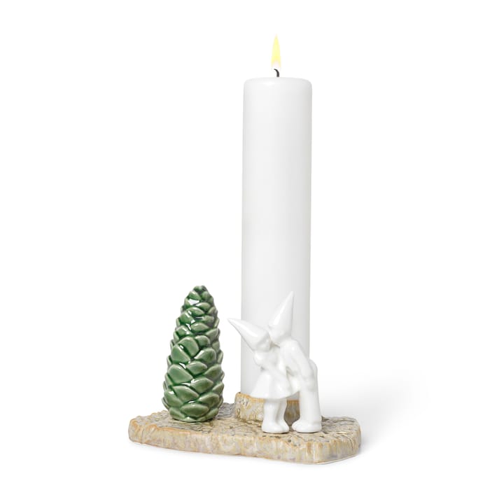 Christmas Tales kandelaar kerstkus 12 cm, Wit Kähler