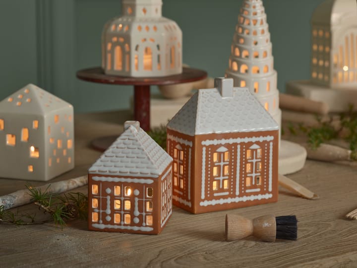 Gingerbread kandelaar small 11 cm, Bruin Kähler