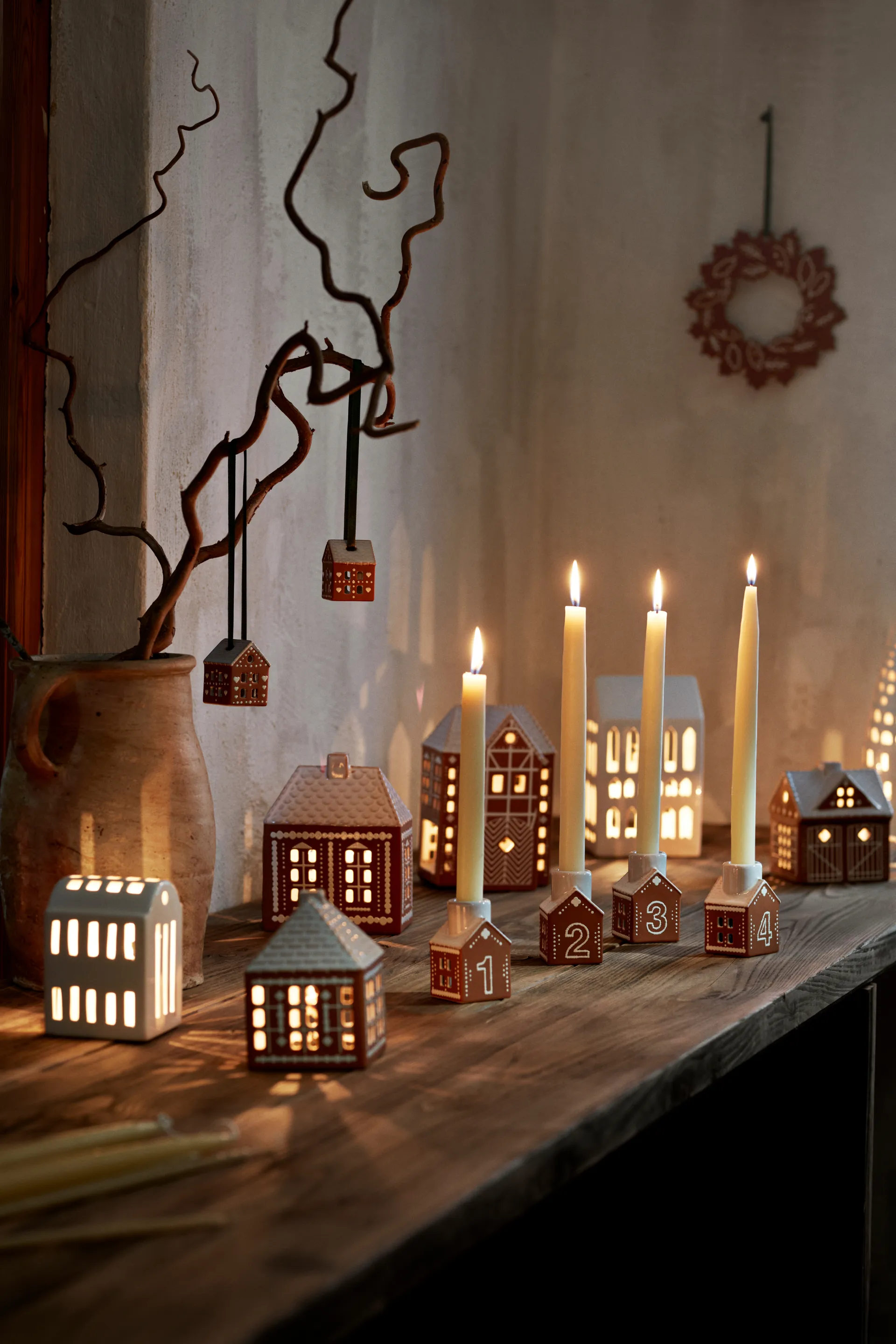 Gingerbread kerstdecoratie 5 cm 2-pack, Bruin Kähler