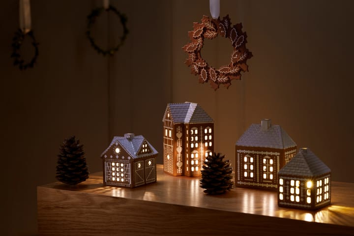 Gingerbread kerstkrans Ø18,5 cm, Bruin Kähler