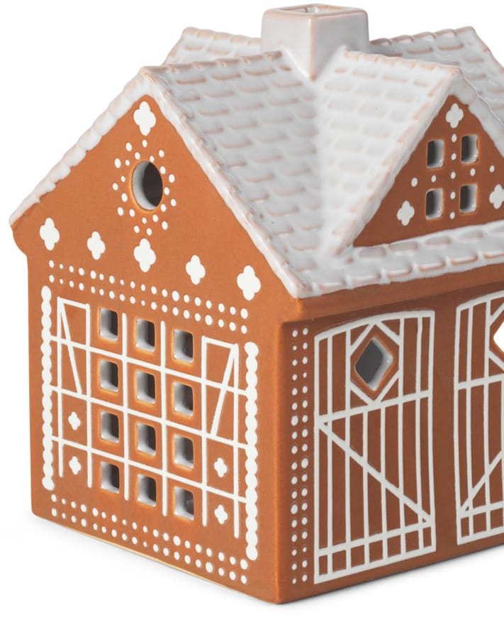 Gingerbread lichtjeshuis, Christmas barn 11,5 cm Kähler