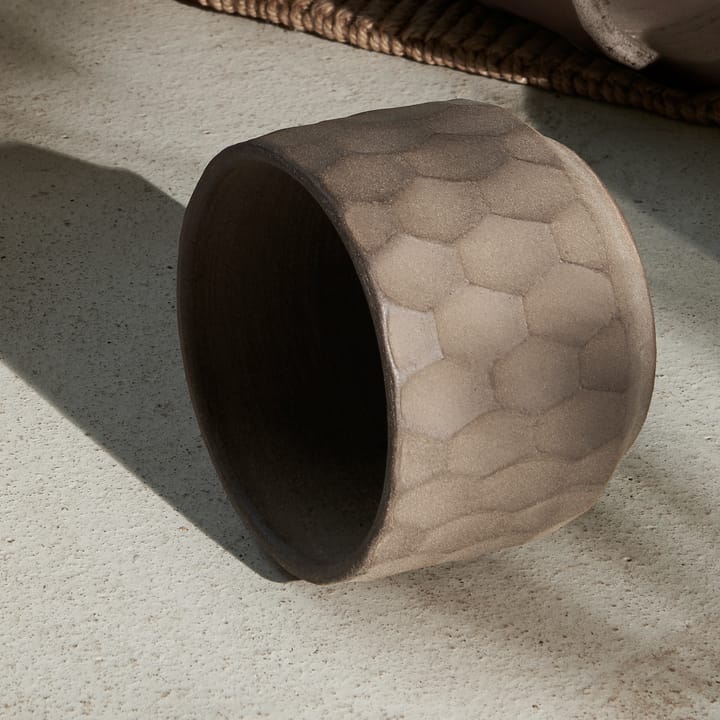 Gro bloempot licht zand, Ø16,5 cm Kähler