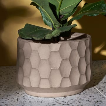 Gro bloempot licht zand - Ø21,5 cm - Kähler