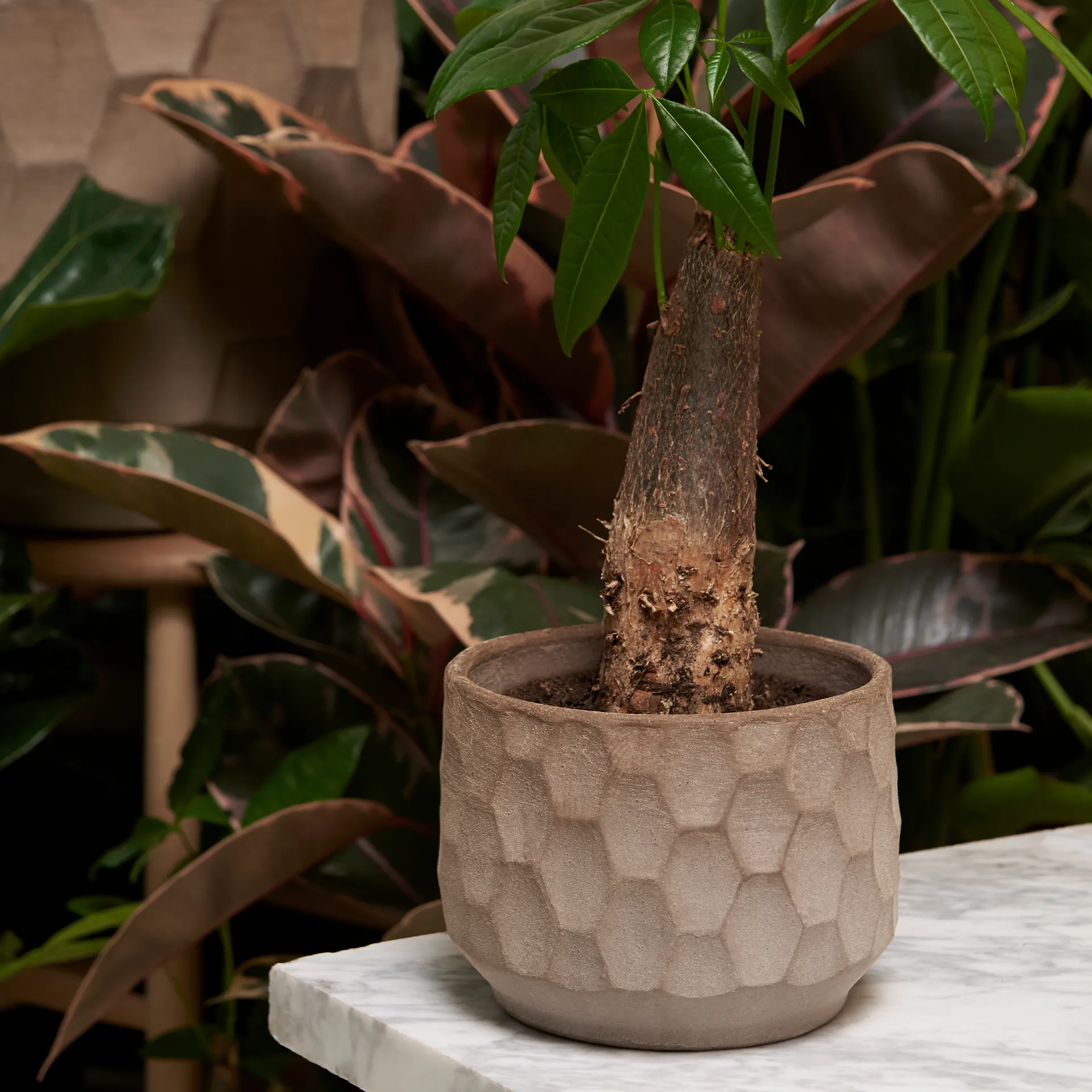 Gro bloempot licht zand, Ø26,5 cm Kähler