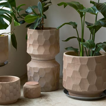 Gro pot met schotel licht-zand - Ø 43 cm - Kähler