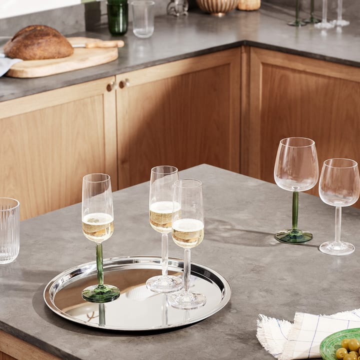 Hammershøi Champagneglas 24 cl 2pack, Groen Kähler