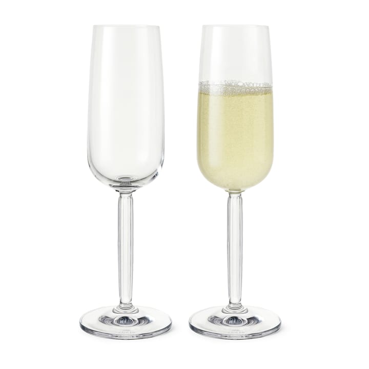 Hammershøi Champagneglas 24 cl 2pack - Transparant - Kähler