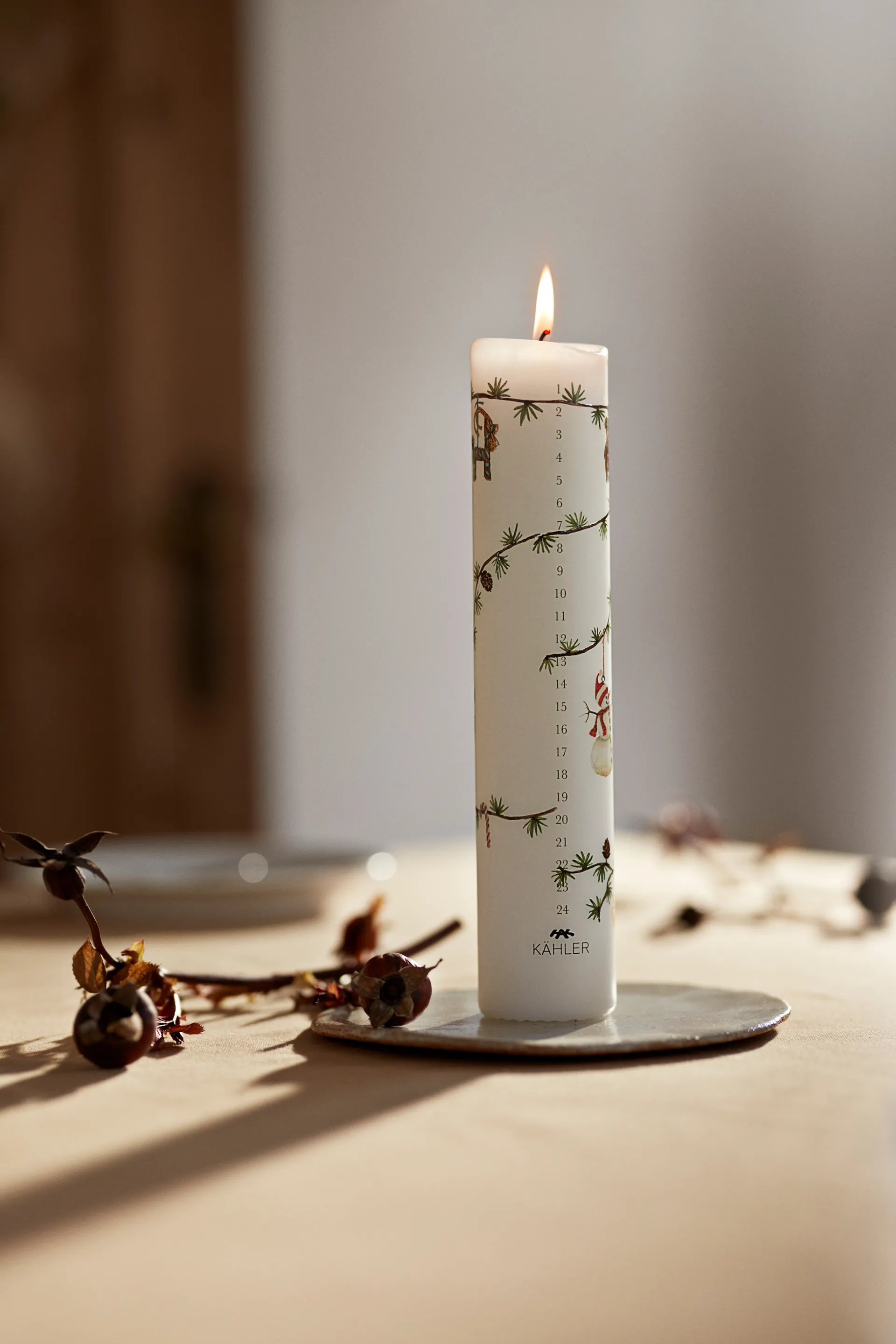 Hammershøi Christmas Adventskaars Ø5 cm, 2025 Kähler