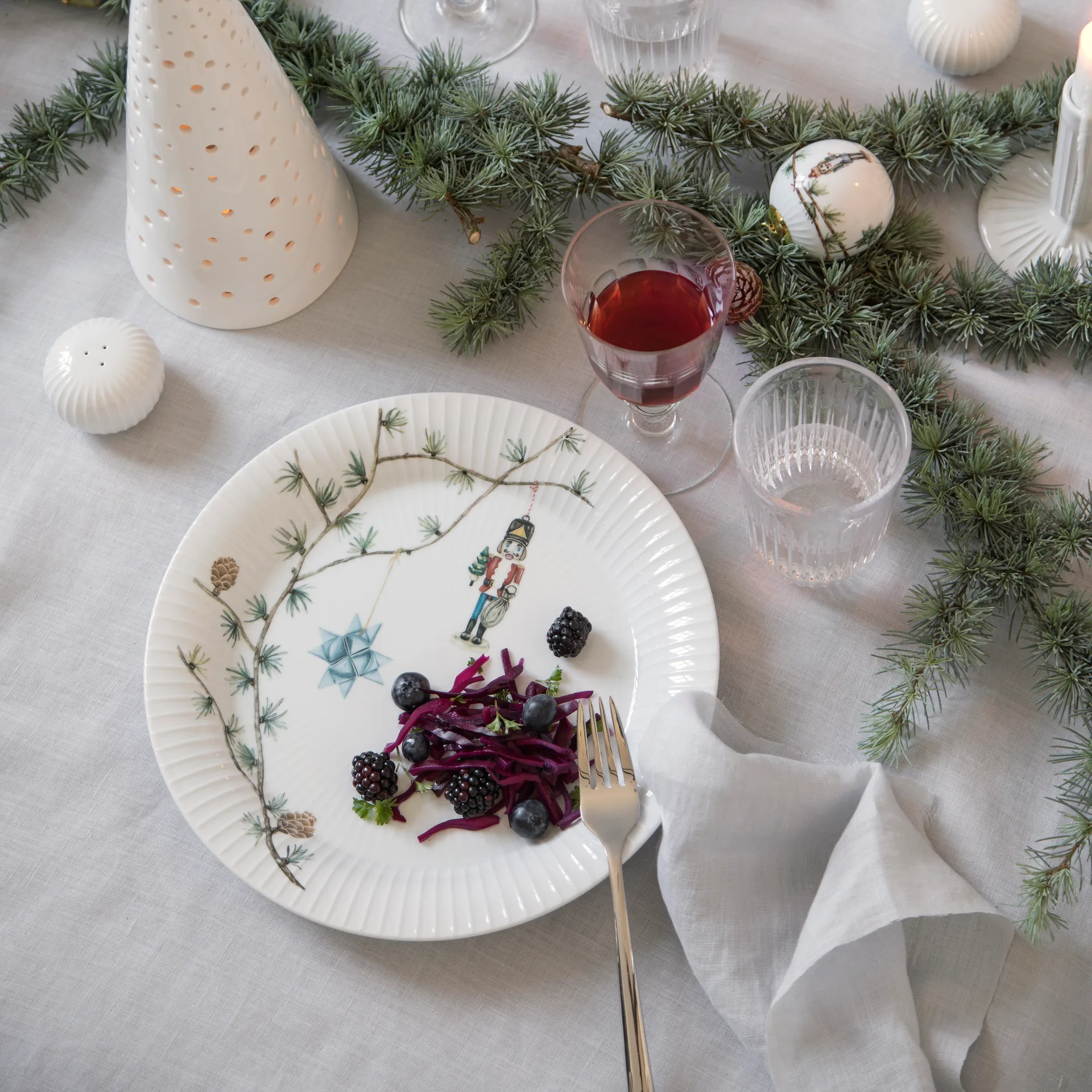 Hammershøi Christmas bord Ø27 cm 6-pack,  Kähler