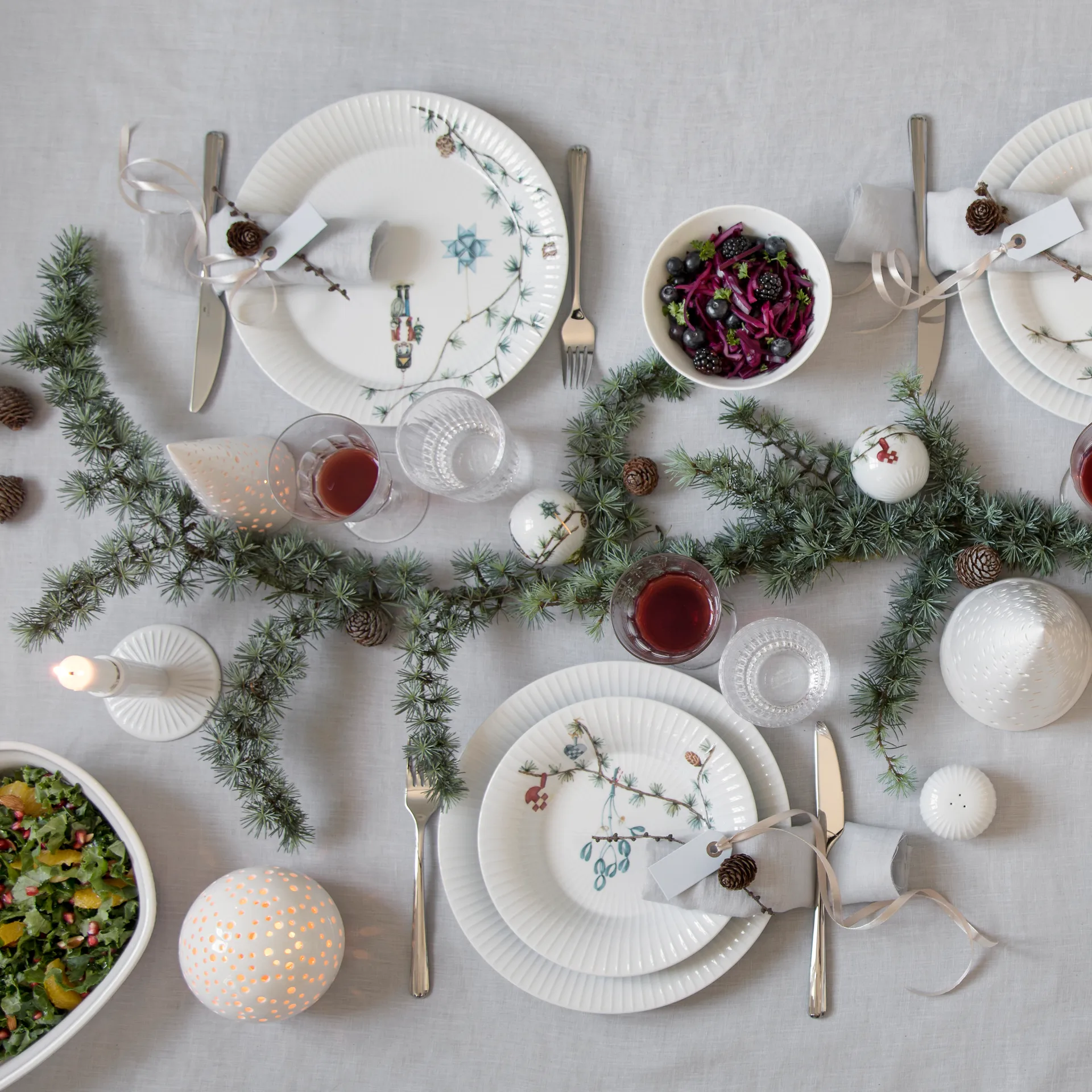 Hammershøi Christmas diep bord, 21 cm. Kähler