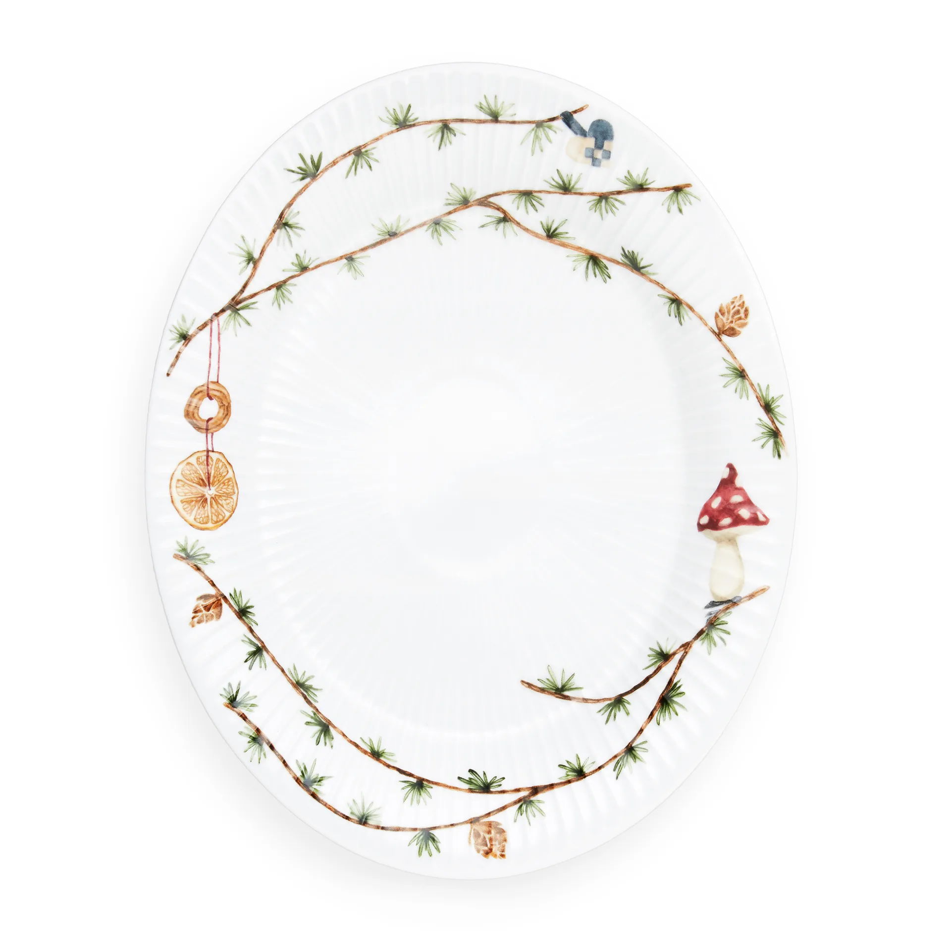 Hammershøi Christmas ovale schaal, 22,5x28,5 cm Kähler