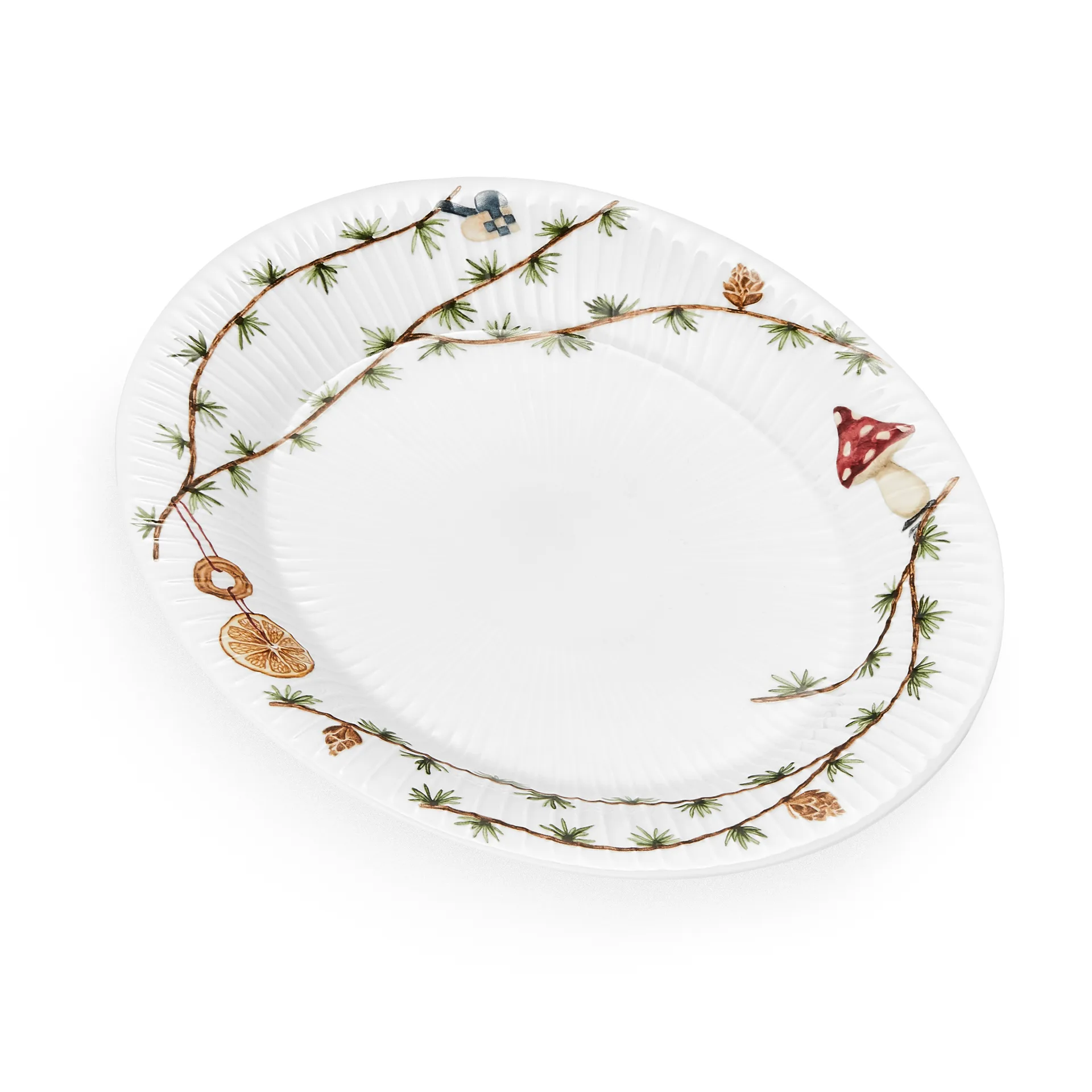 Hammershøi Christmas ovale schaal, 22,5x28,5 cm Kähler