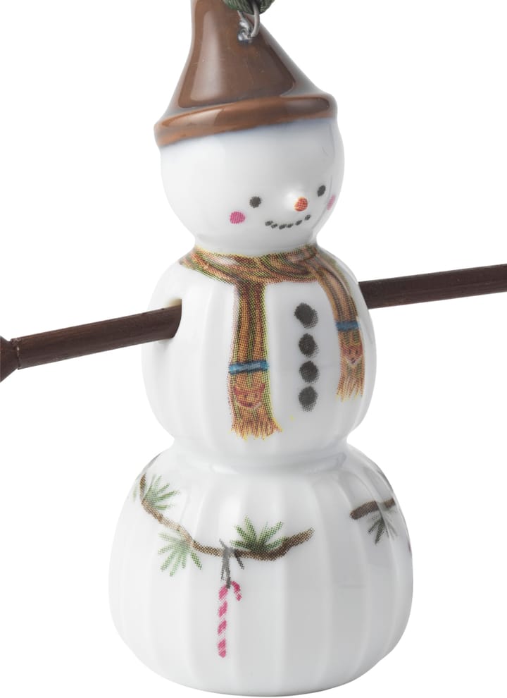 Hammershøi Christmas sneeuwpop hanger, Wit Kähler