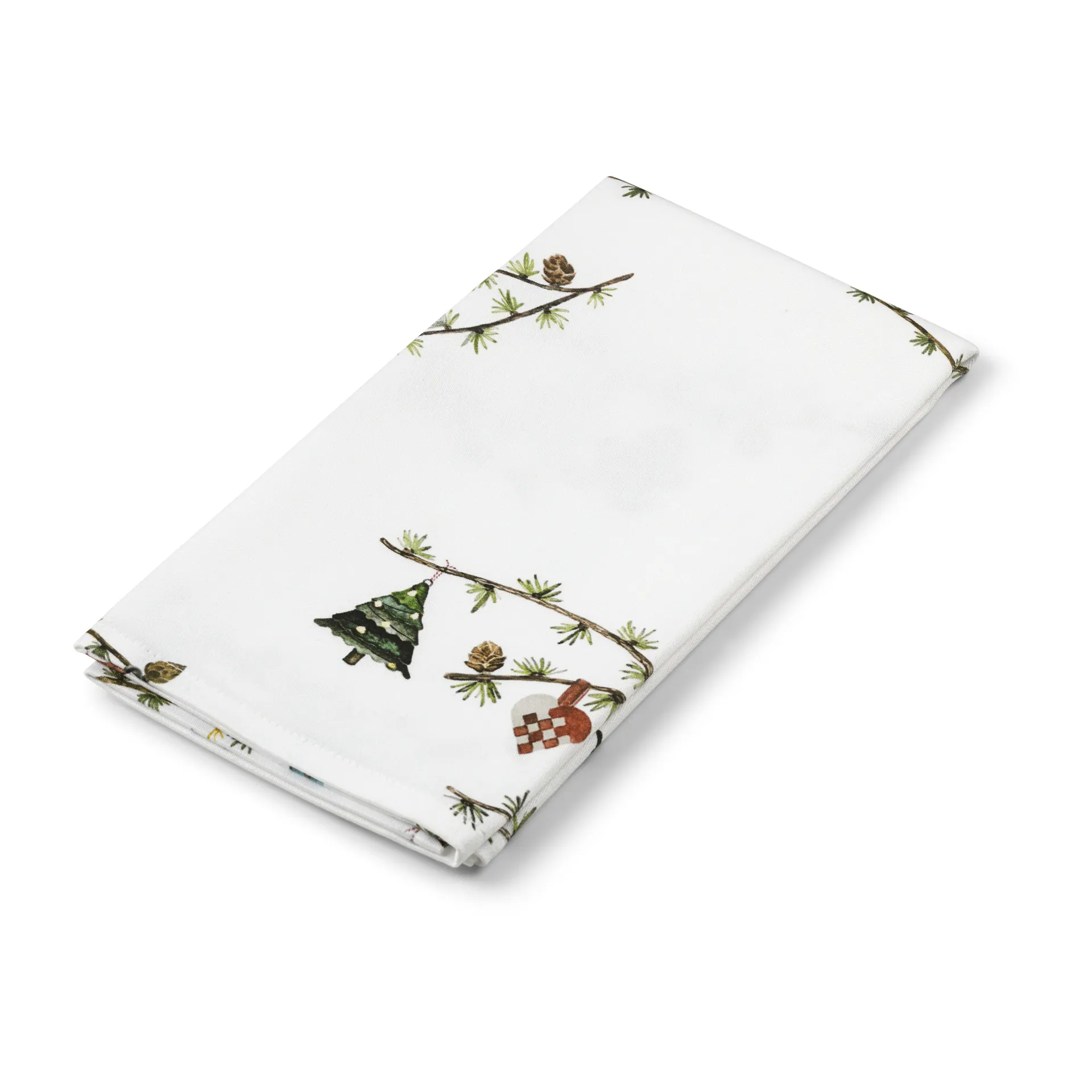 Hammershøi Christmas stoffen servet 45x45 cm 4-pack, Wit Kähler