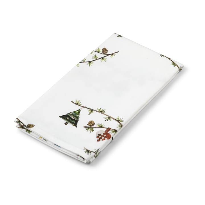 Hammershøi Christmas stoffen servet 45x45 cm 4-pack, Wit Kähler