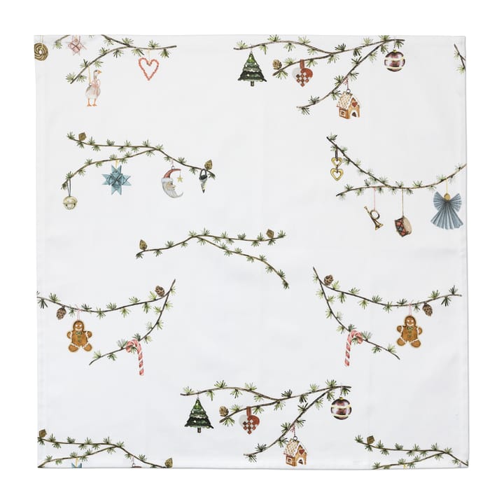 Hammershøi Christmas stoffen servet 45x45 cm 4-pack, Wit Kähler