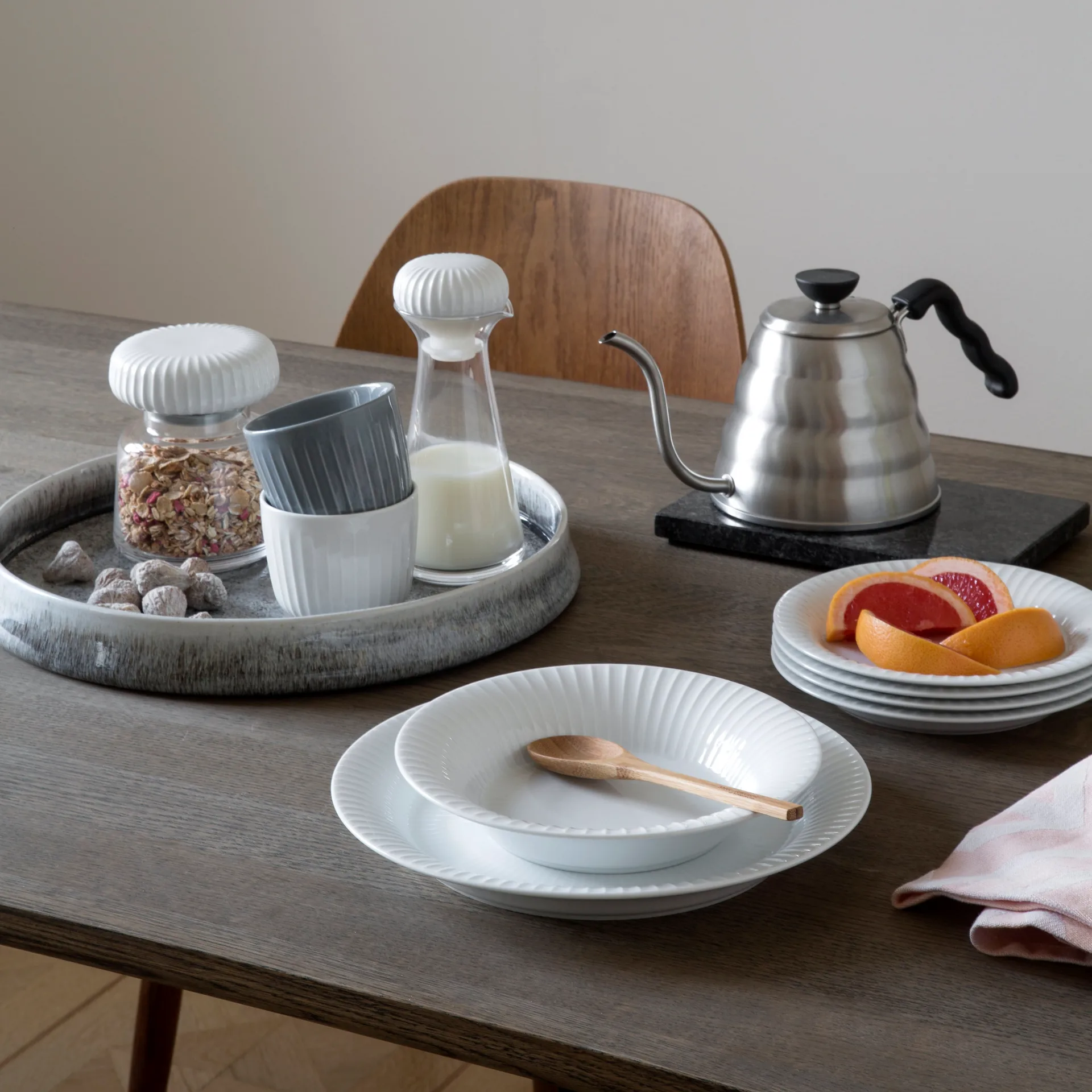 Hammershøi diep bord, Ø 21 cm. Kähler