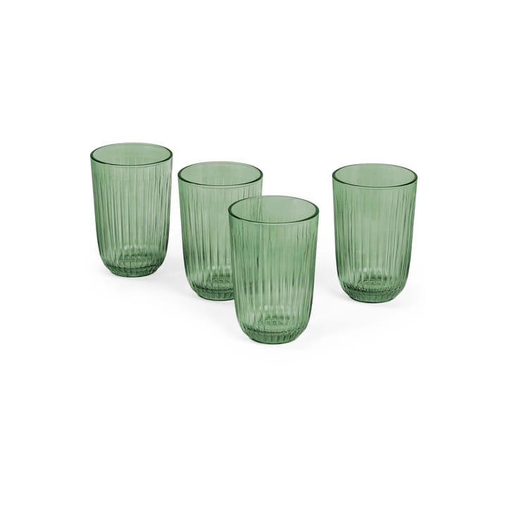 Hammershøi drinkglas 37 cl 4-pack - Groen - Kähler