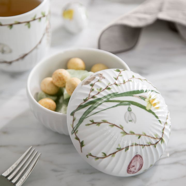 Hammershøi Easter bonbonnière Ø12 cm, Wit Kähler