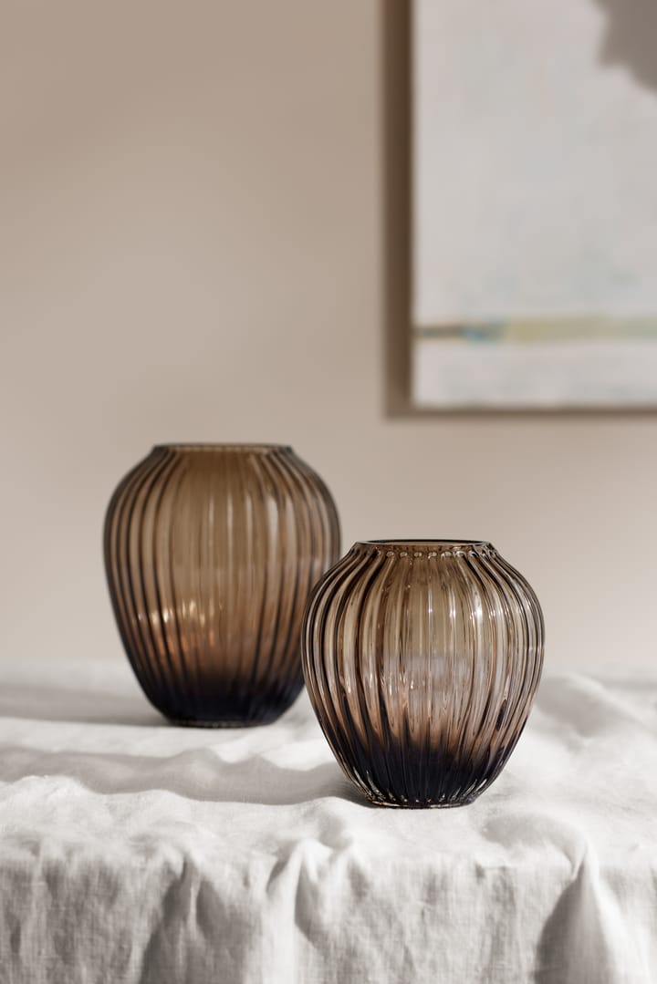 Hammershøi glazen vaas 14 cm, Walnoot Kähler