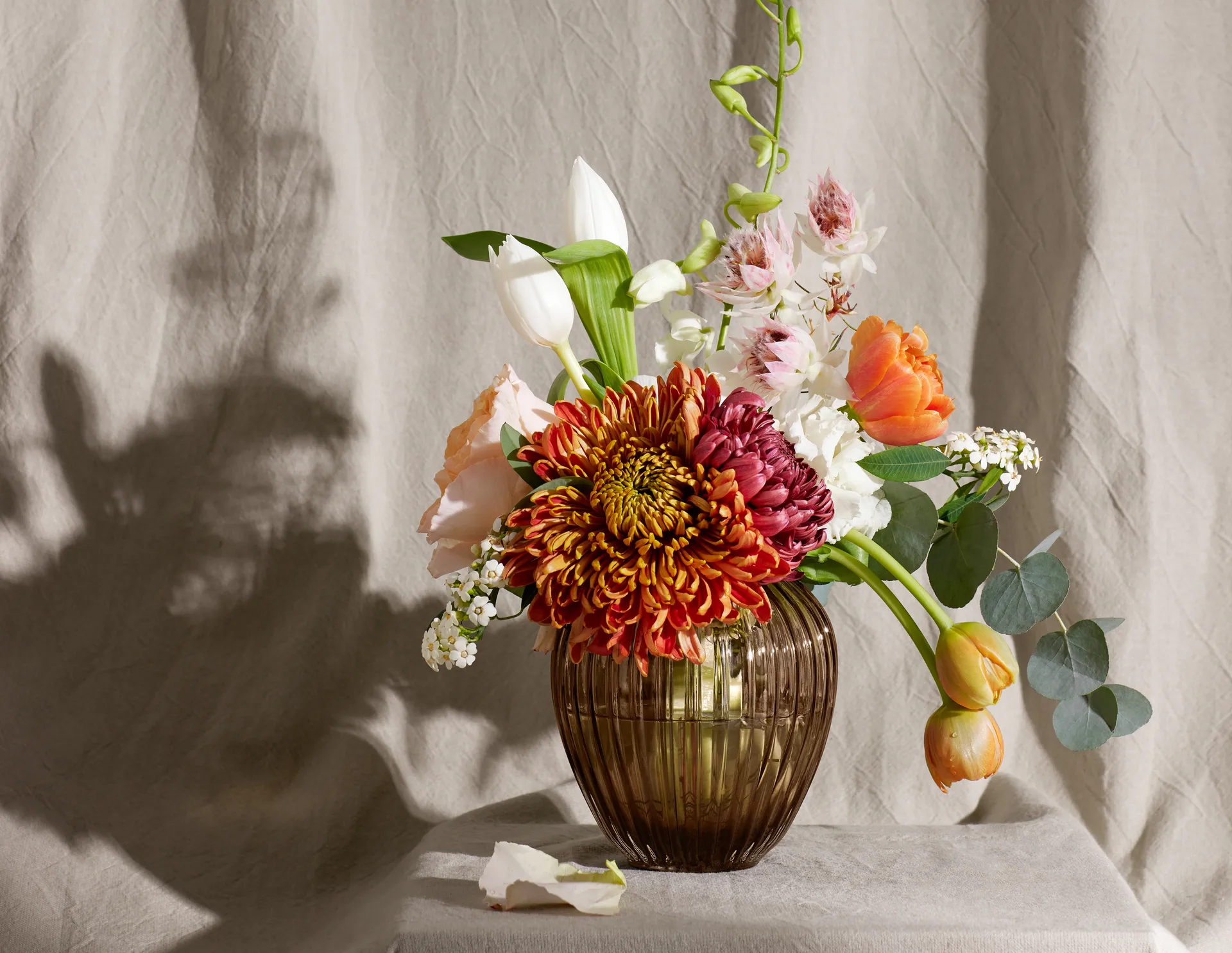 Hammershøi glazen vaas 14 cm, Walnoot Kähler