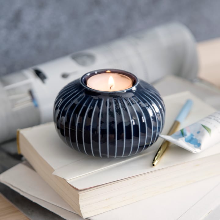 Hammershøi kaarsenhouder 6,5 cm, indigo Kähler