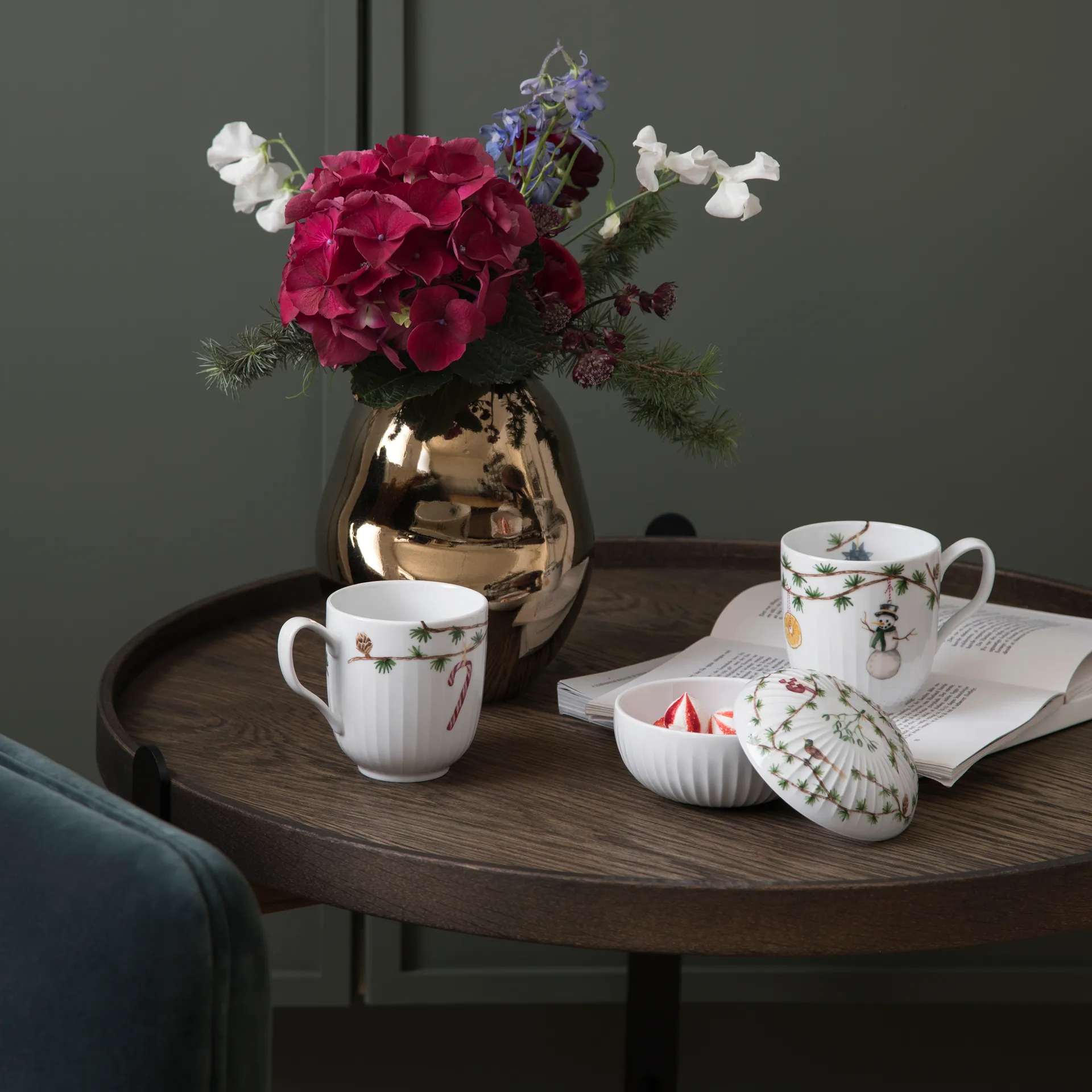 Hammershøi kerstbonbonnière Ø11,5 cm, Wit Kähler