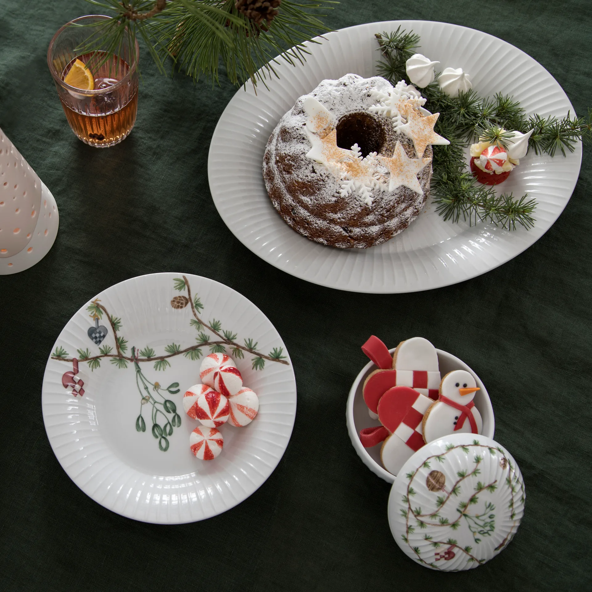 Hammershøi kerstbonbonnière Ø11,5 cm, Wit Kähler