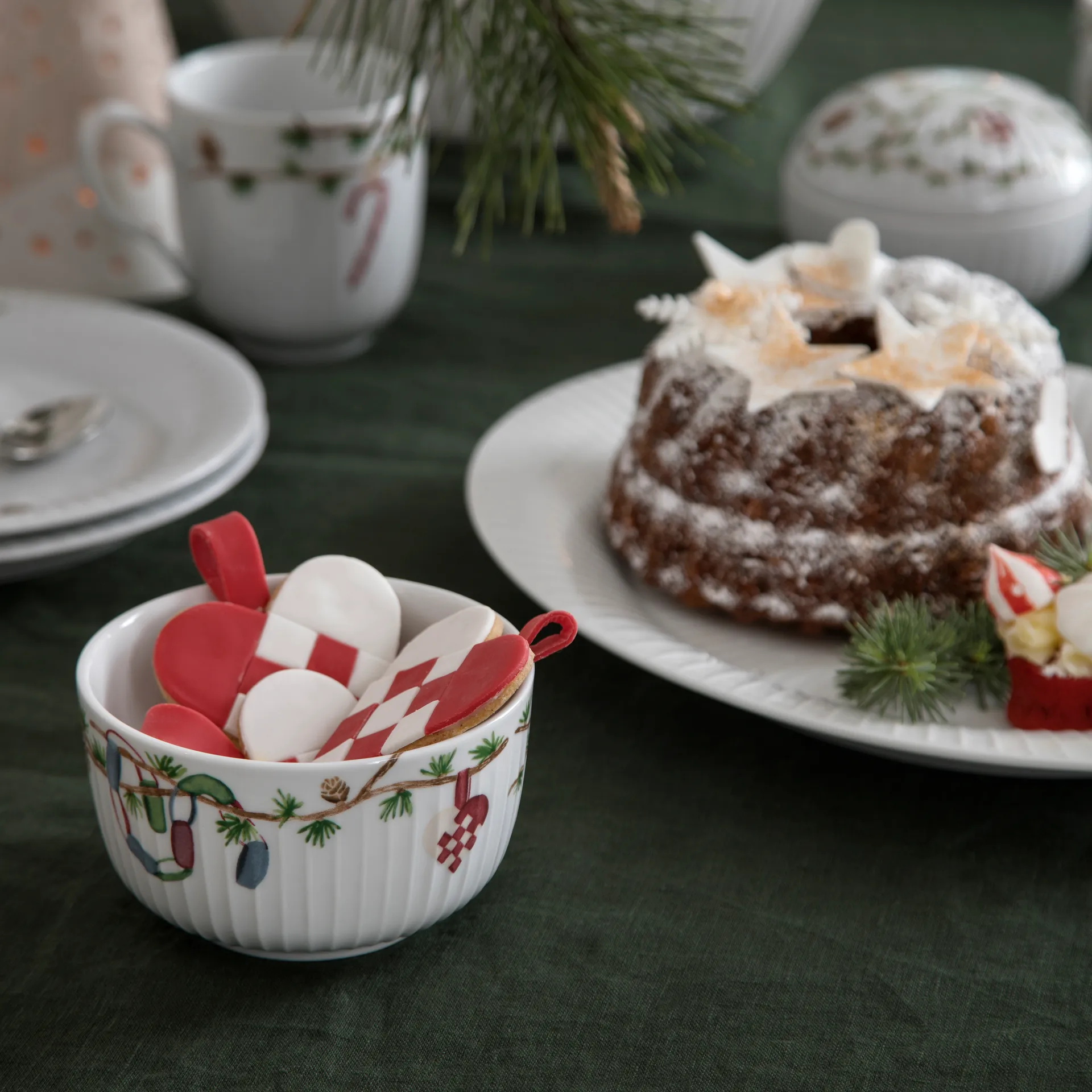 Hammershøi kerstkom Ø12 cm, Wit Kähler