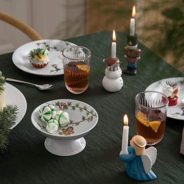Hammershøi kerstschaal op voet Ø16 cm, Wit Kähler
