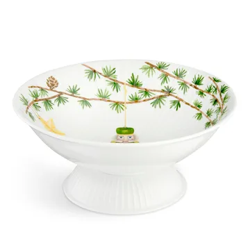 Hammershøi kerstschaal op voet Ø23 cm - Wit - Kähler